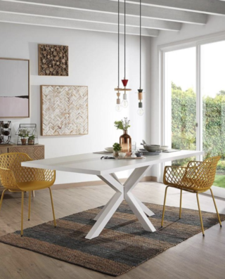 Eettafel, Kave Home , Argo, Wit